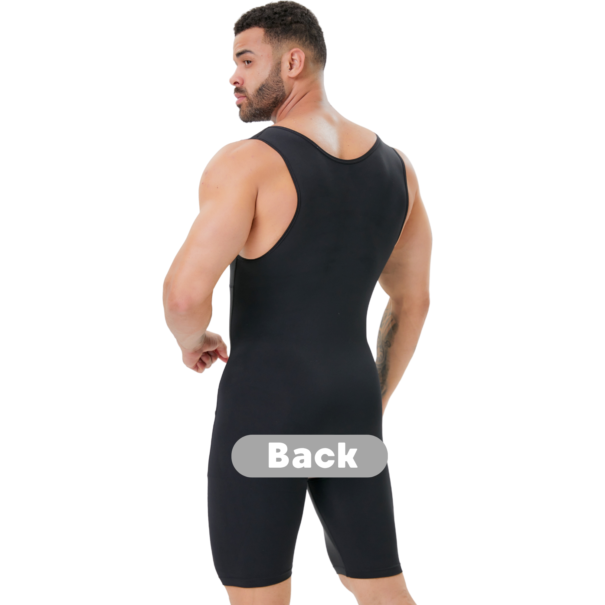 Men's Double Layer Tummy Contr - Shapewear Bodysuit Firm recension och pris
