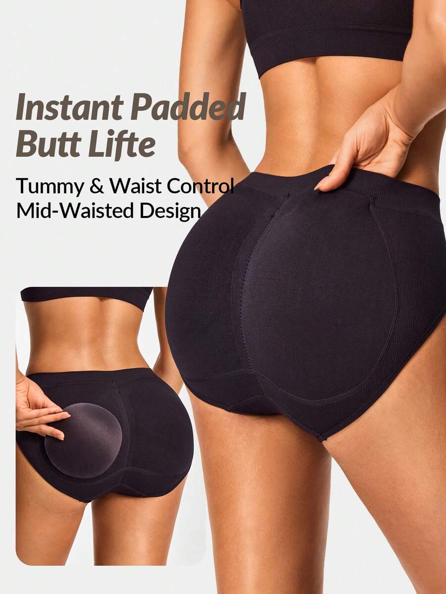 Seamless Mid-Rise Padded Brief - Seamless Underwear Women recension och pris