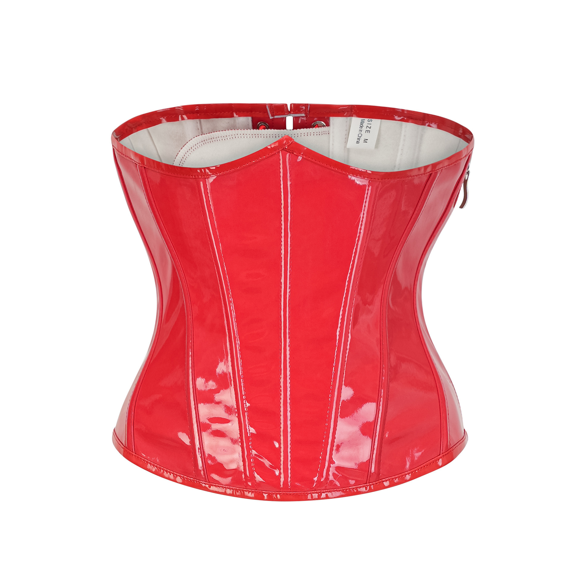 Steampunk Red PU Leather Side  - Corset Waist Cinch recension och pris