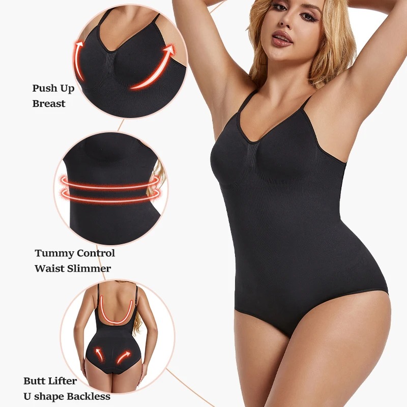 Womens Backless Bodysuits Seam - Shapewear Bodysuit Firm recension och pris