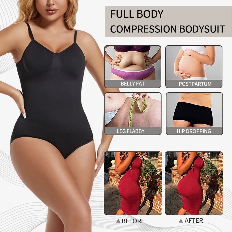 Womens Backless Bodysuits Seam - Shapewear Bodysuit Firm recension och pris