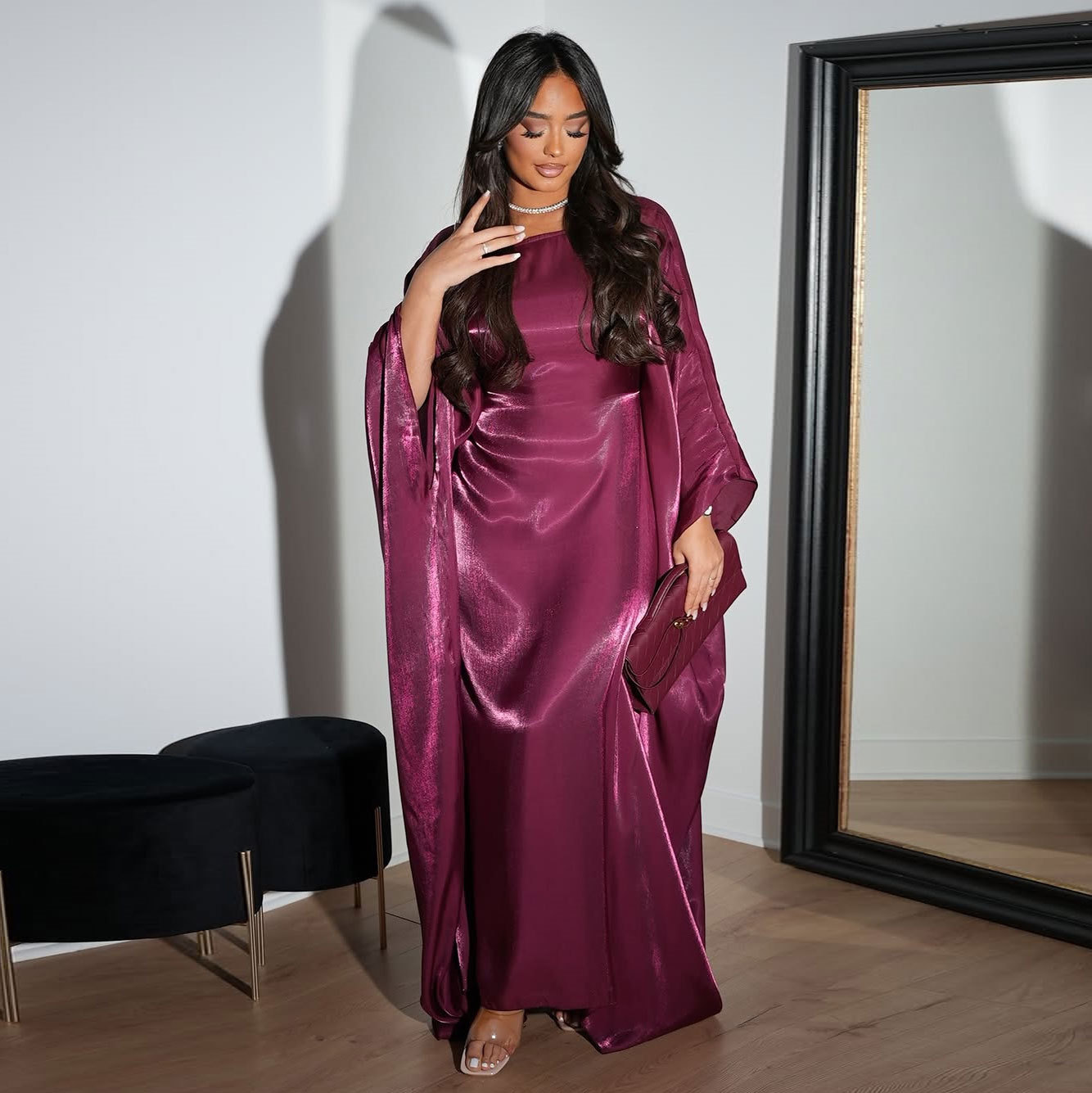 One Size New Summer Middle Eas - Robe Silk Women recension och pris