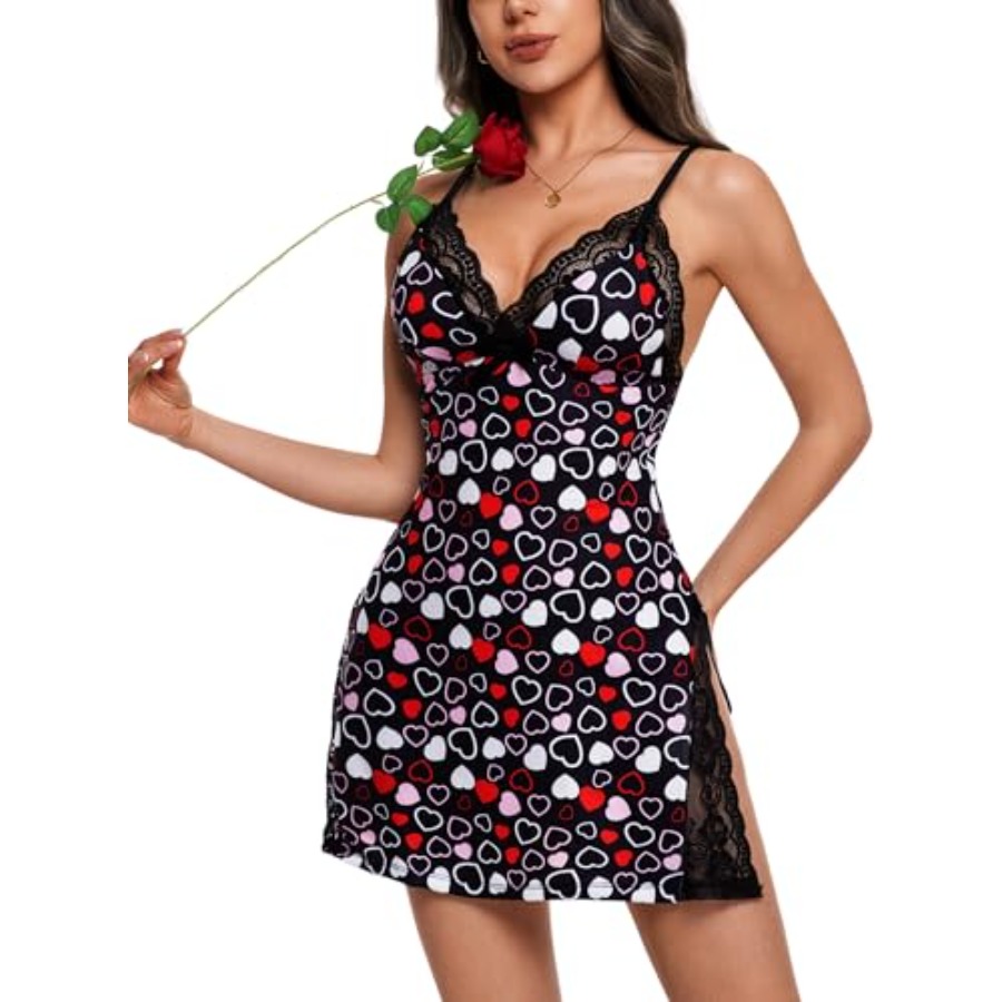 Night Gowns for Women V Neck L - Babydoll Chemise Night recension och pris