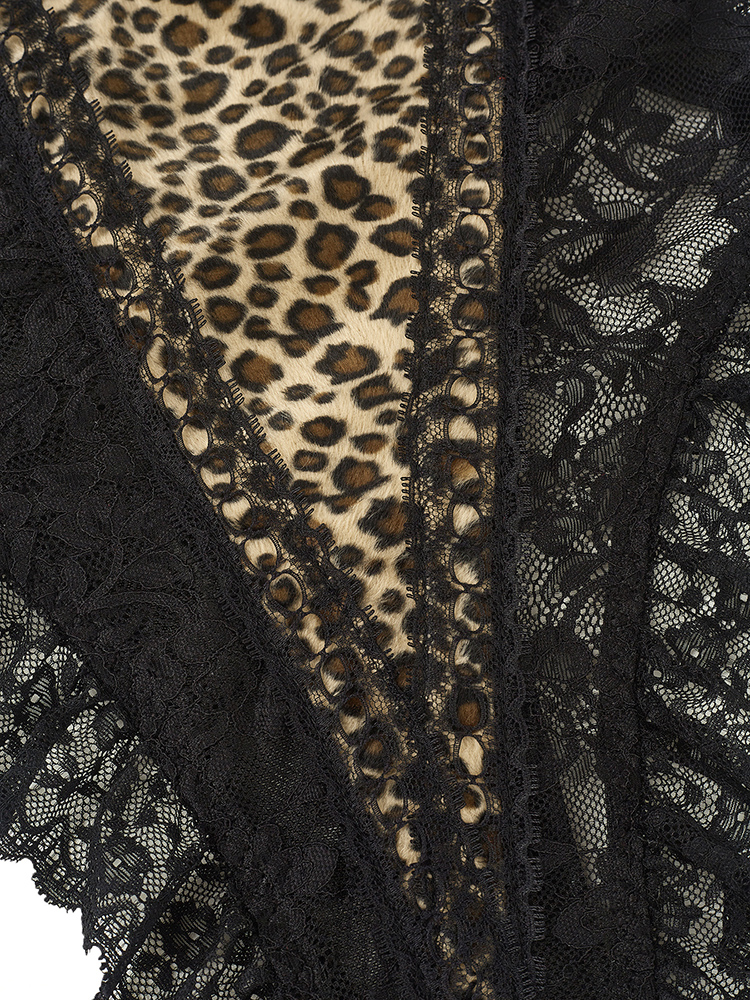 Sexy Lace Leopard Pattern Body - Shapewear Bodysuit Firm recension och pris