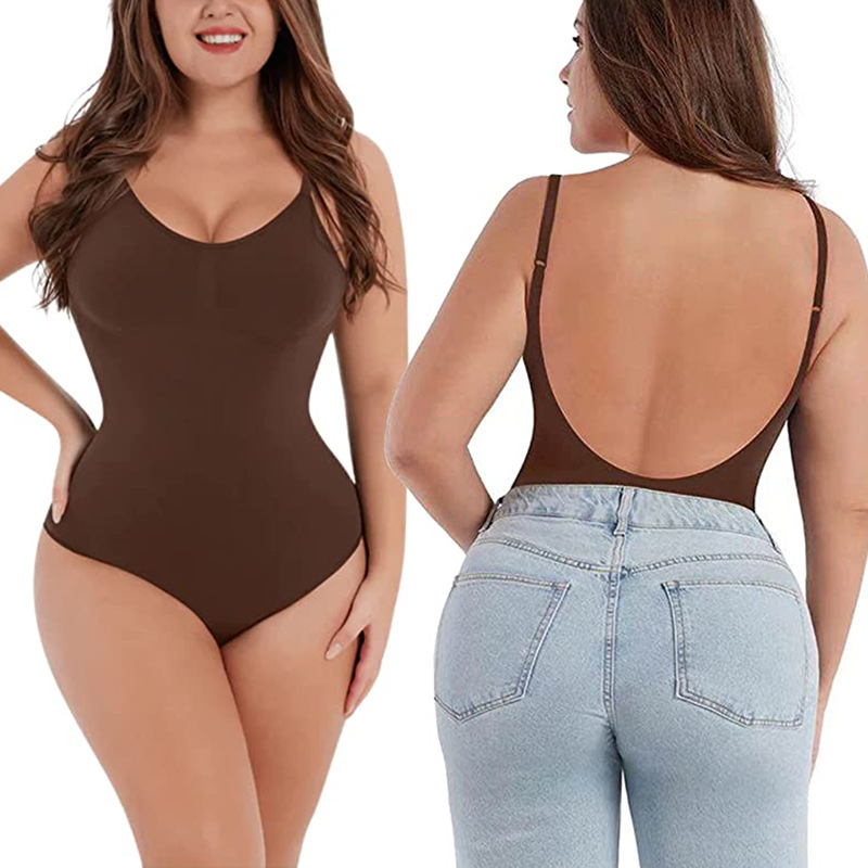 Seamless Backless Sculpting Bo - Shapewear Bodysuit Firm recension och pris