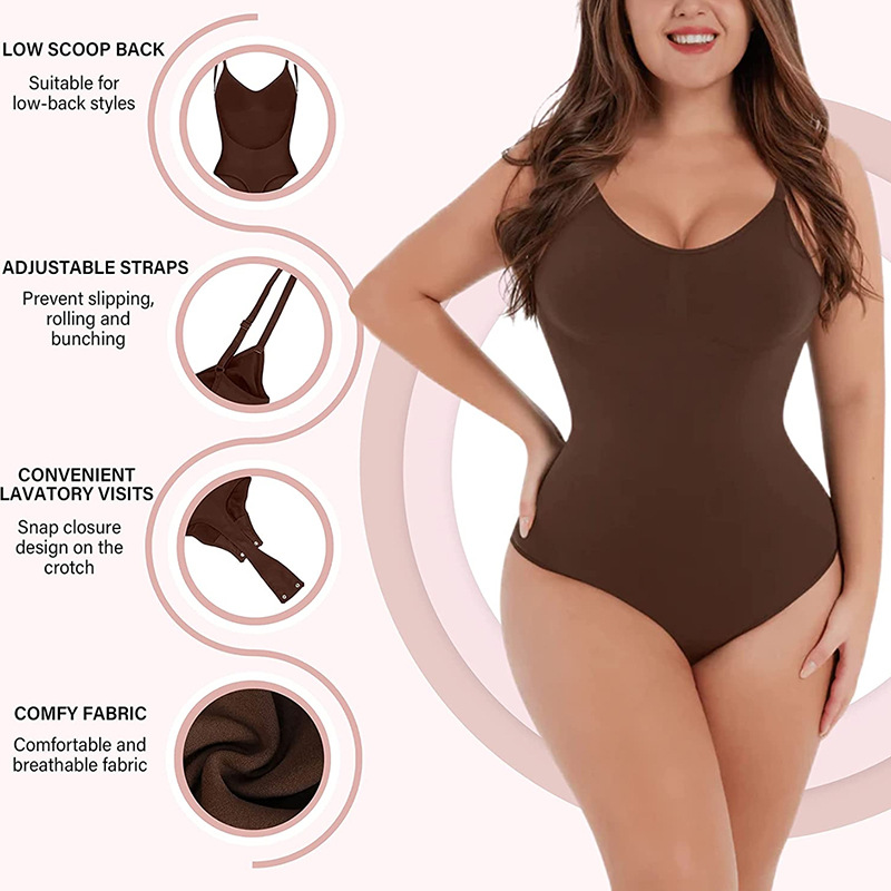 Seamless Backless Sculpting Bo - Shapewear Bodysuit Firm recension och pris