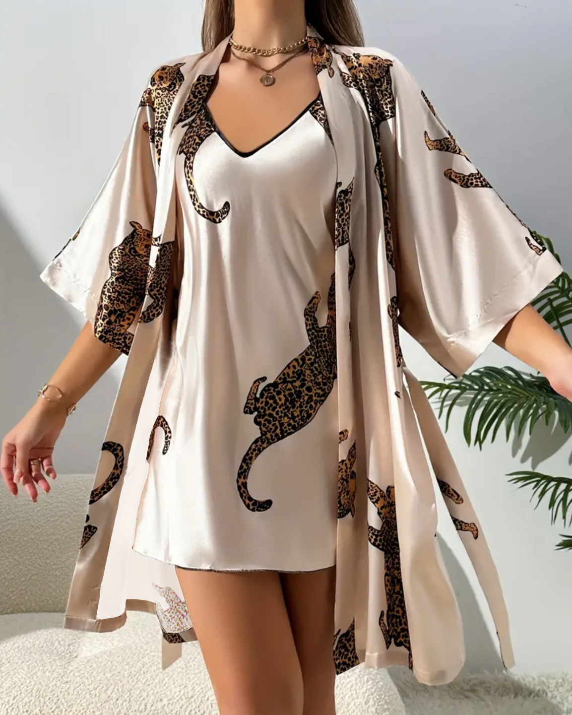 Imitation silk sleepwear sexy  - Robe Silk Women recension och pris