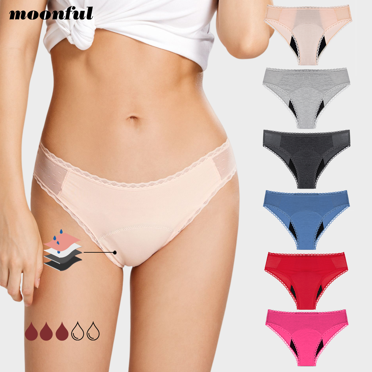 4 Layer Absorbent Menstrual Pa - Period Panty Absorbent recension och pris