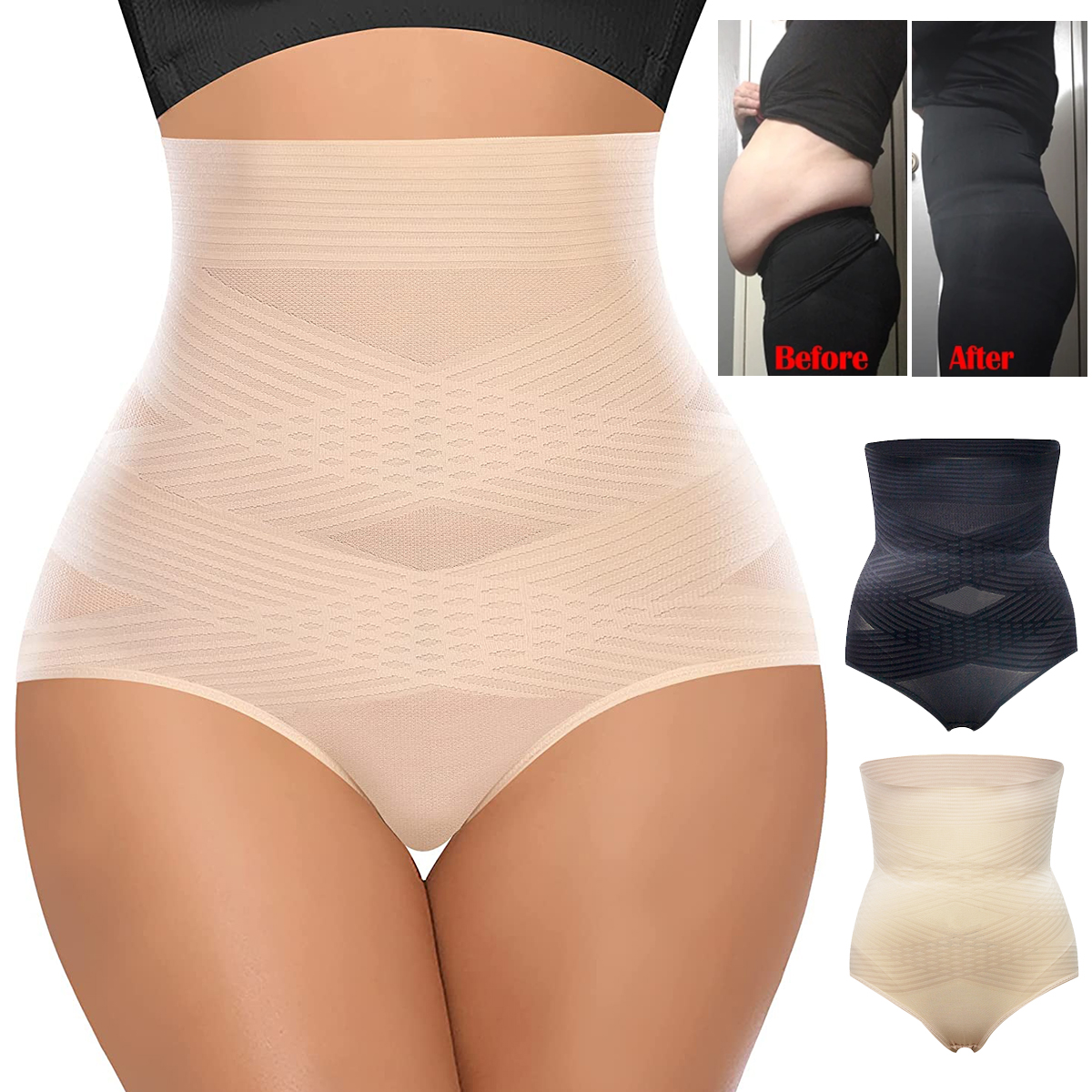 Tummy Control Slimming Shapewe - Shapewear Bodysuit Firm recension och pris