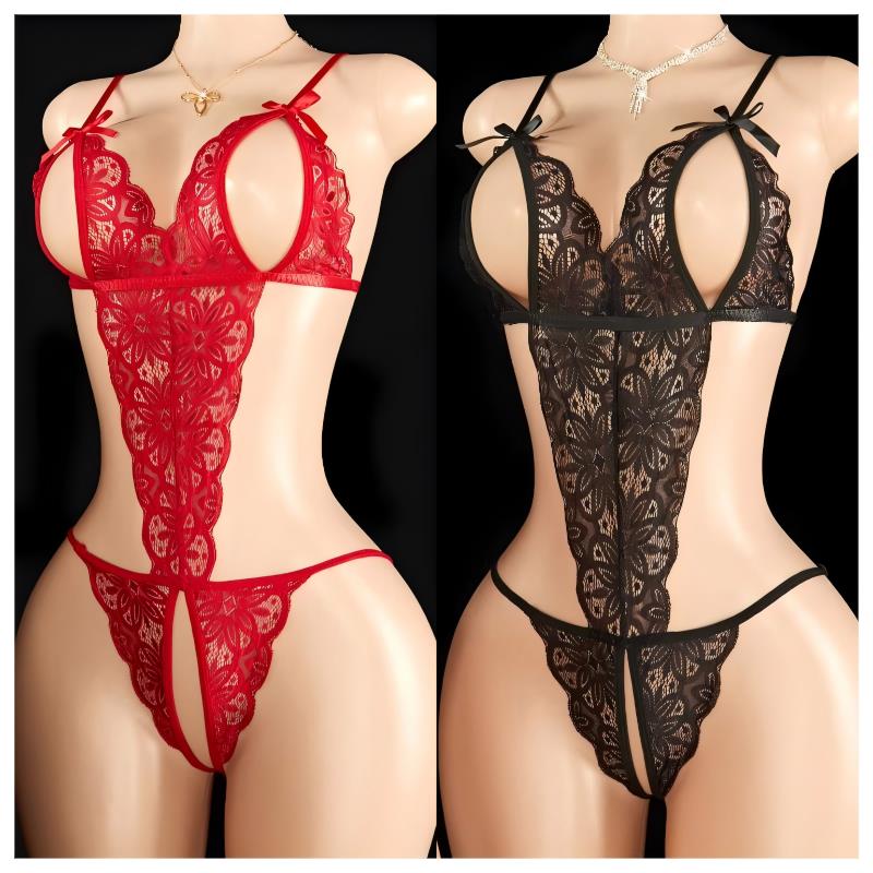 Open Bra Lingerie Set Erotic U - Bodystocking Fishnet recension och pris