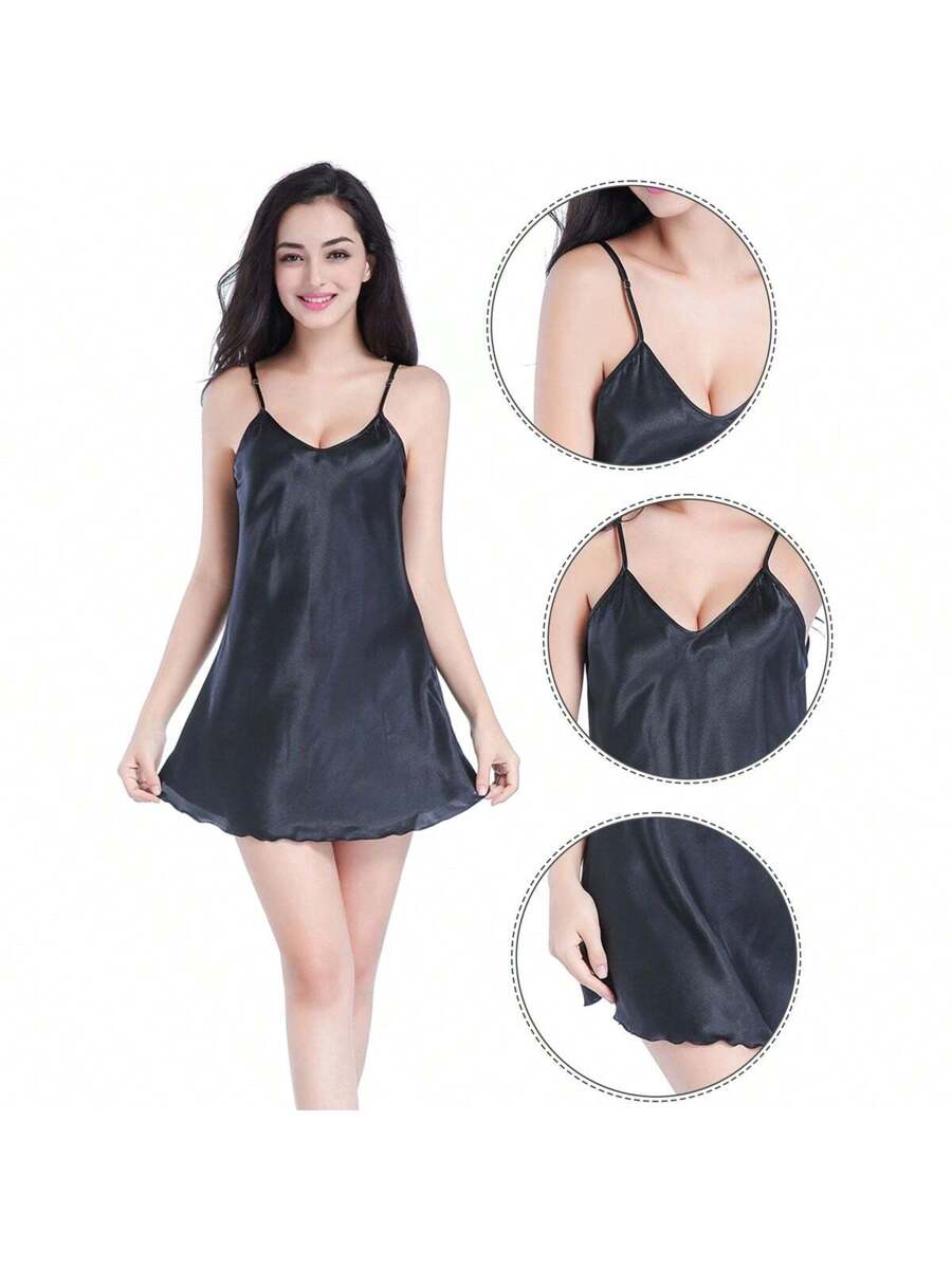 Women Satin Chemise Nightgown  - Slip Dress Satin recension och pris