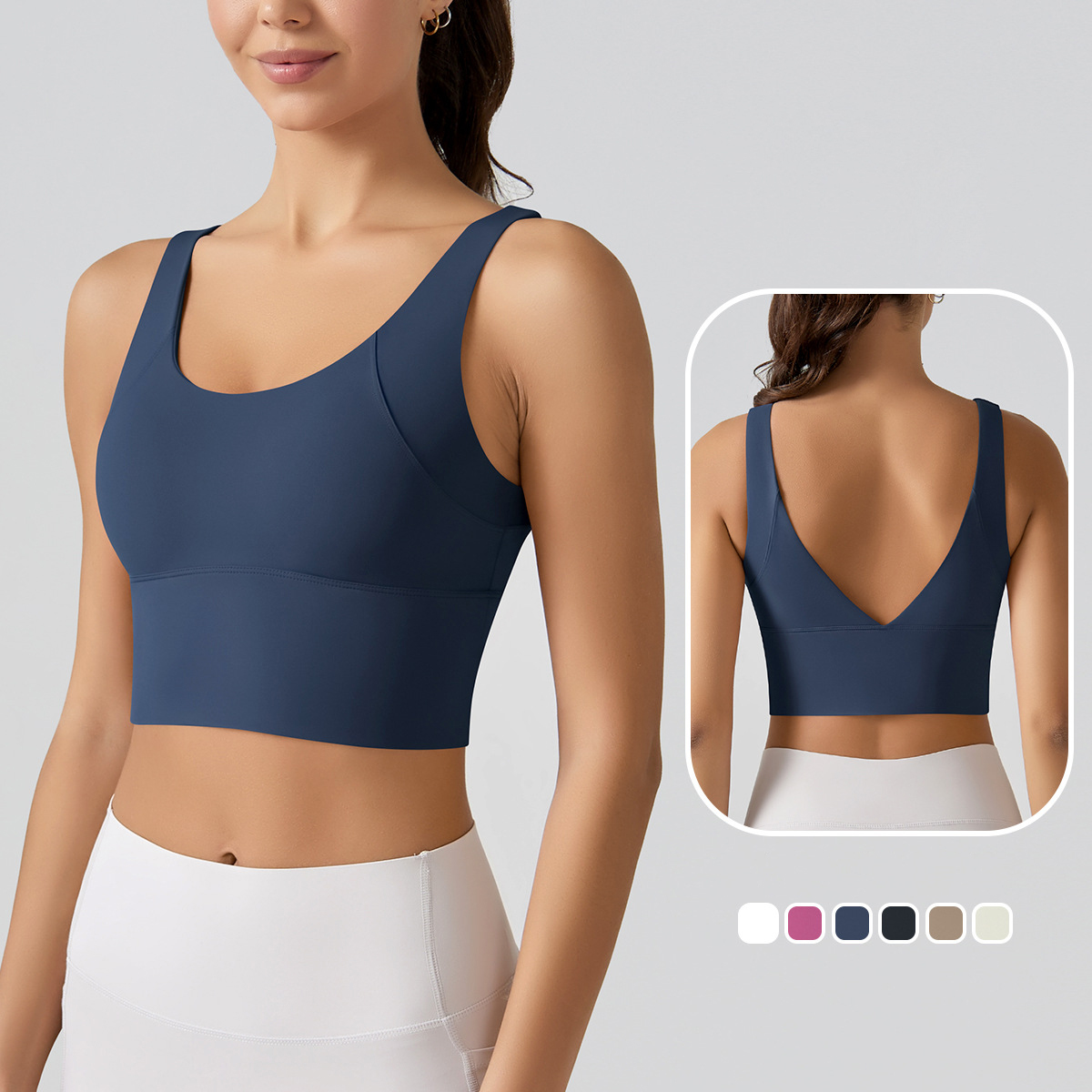 1PC New Yoga Tank Top Summer S - Push Up Bra Padded recension och pris
