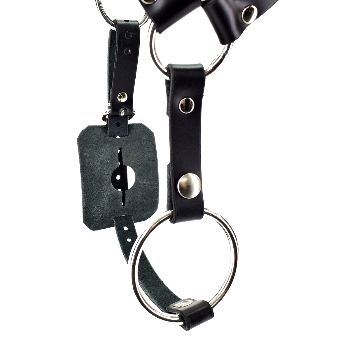 Sexy Leather Butt Plug Bondage - Garter Belt Set recension och pris