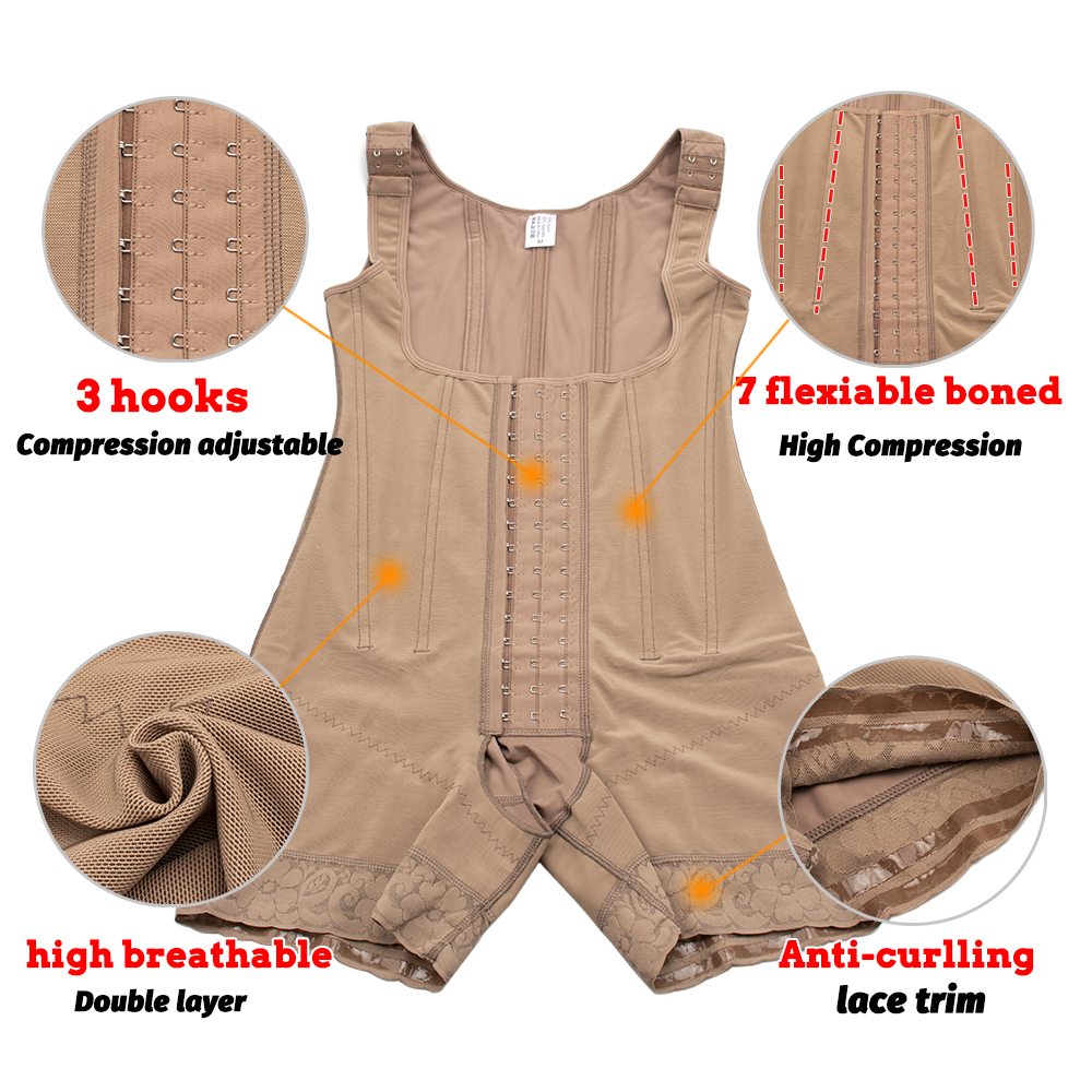 Fajas Colombian Girdles Post L - Shapewear Bodysuit Firm recension och pris