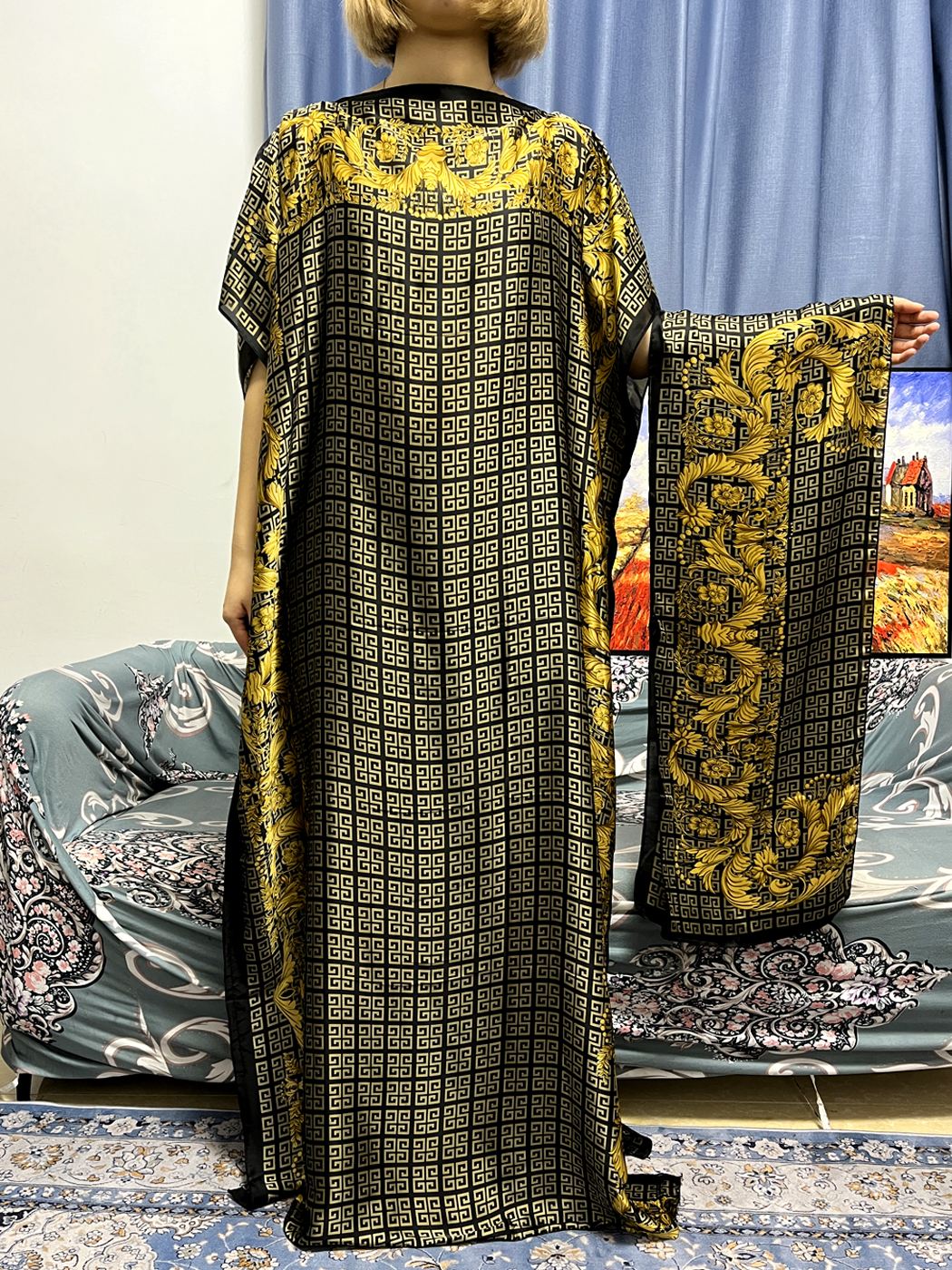 Abayas For Women Dubai Kaftan  - Robe Silk Women recension och pris