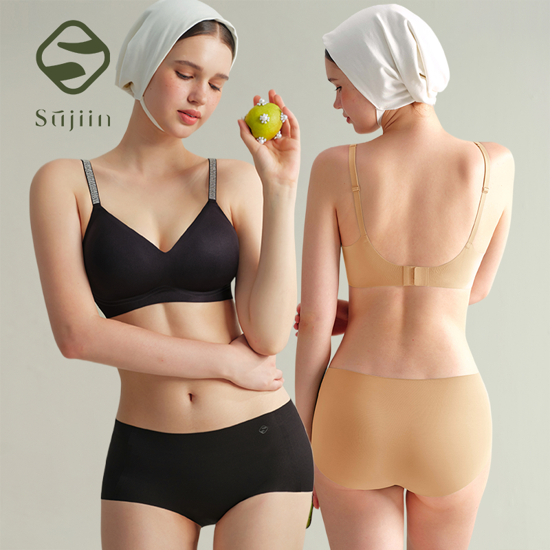 SUJIIN Women's Wireless Push U - Bralette Wireless Soft recension och pris