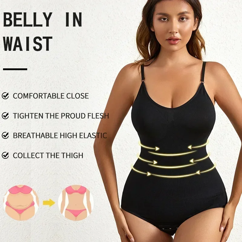 1 Piece Solid Seamless Brief S - Shapewear Bodysuit Firm recension och pris