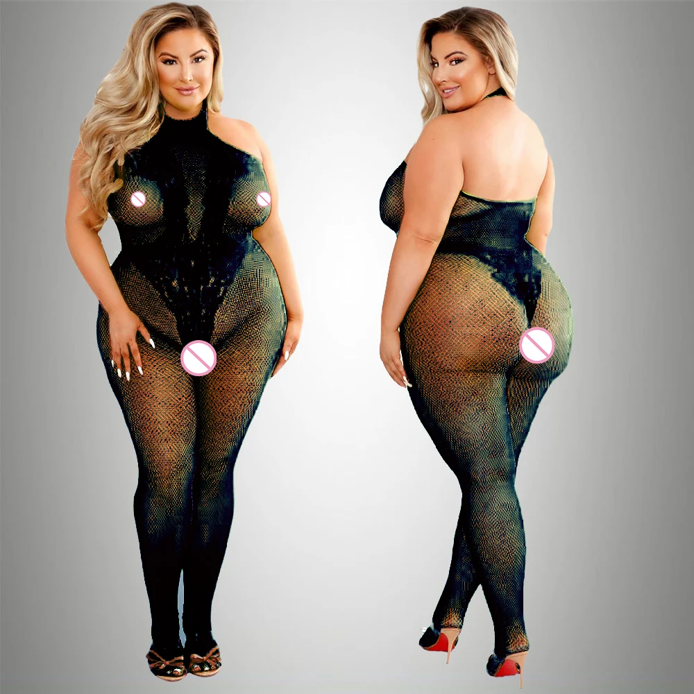 2024 Plus Size Bodystocking Ho - Bodystocking Fishnet recension och pris