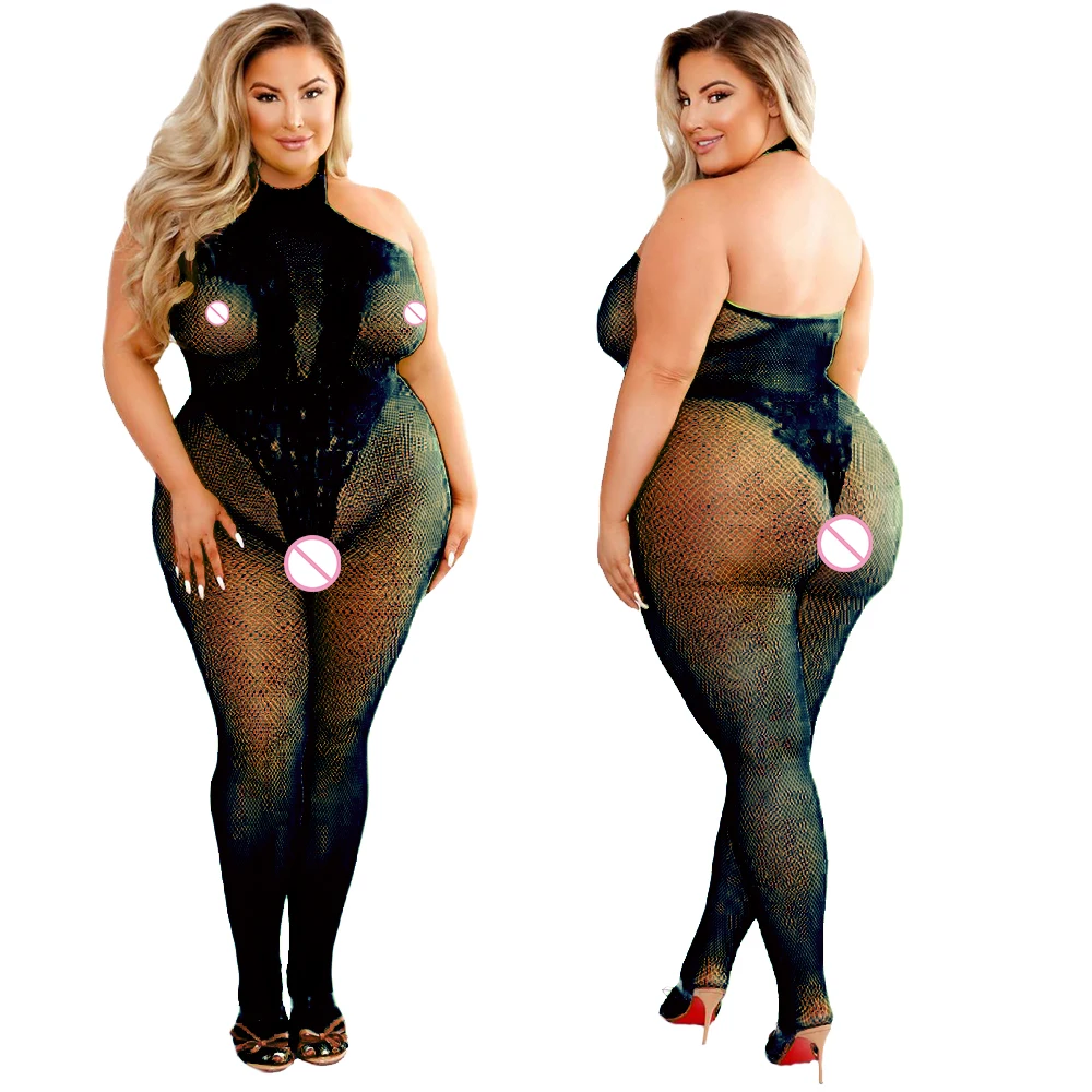 2024 Plus Size Bodystocking Ho - Bodystocking Fishnet recension och pris