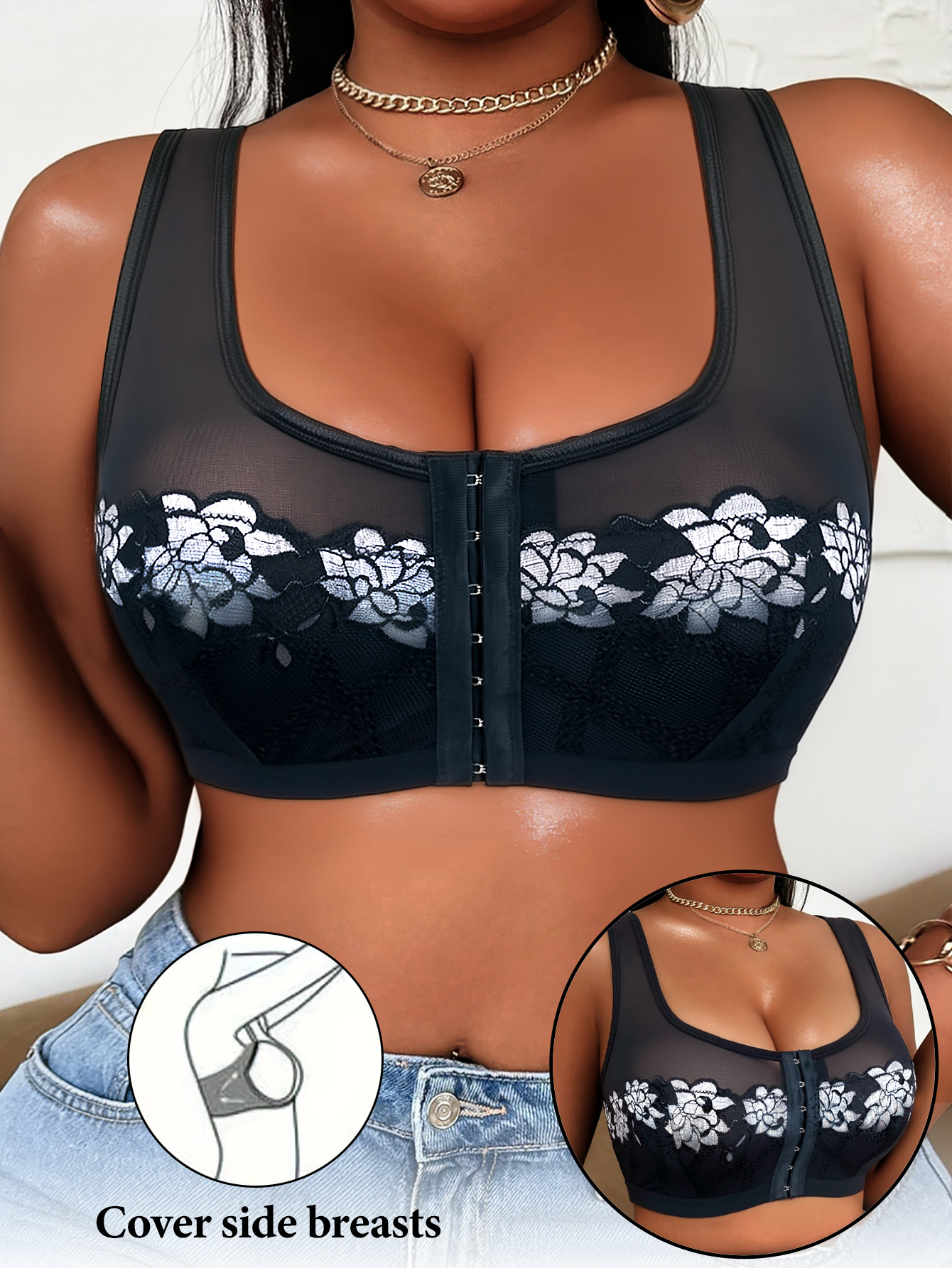 1PC Women's Push-up Bra, Wide  - Push Up Bra Padded recension och pris