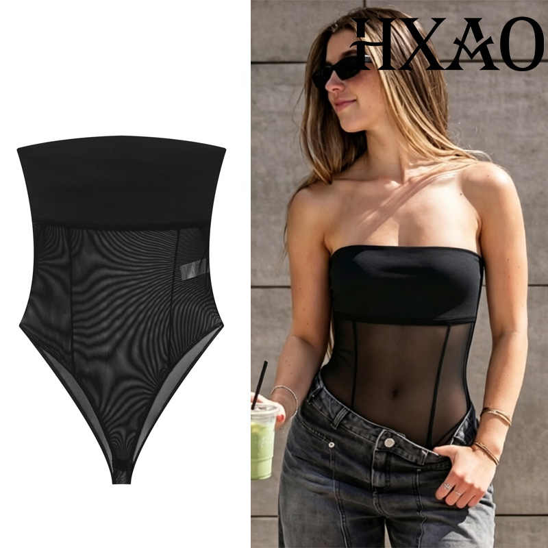 HXAO Tulle Corset Bodys Woman  - Strapless Bra Backless recension och pris