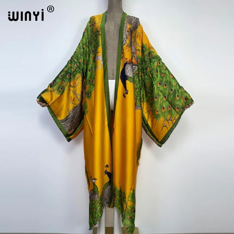 WINYI 2024 Summer Women Cardig - Robe Silk Women recension och pris