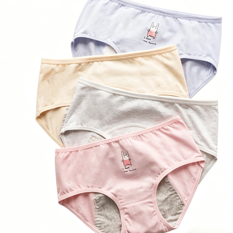 Cute Cartoon Period Underwear  - Period Panty Absorbent recension och pris