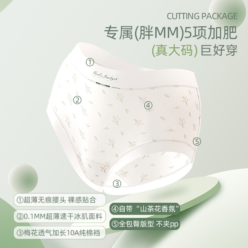 150kg Plus Size Ice Silk Seaml - Seamless Underwear Women recension och pris